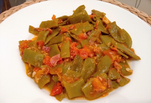 Judías verdes con tomate