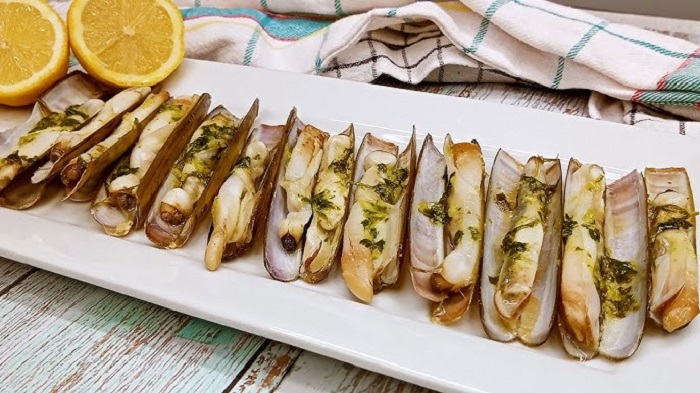 Navajas al horno