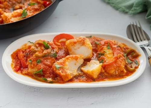 Bacalao en salsa de tomate Bacalao en salsa de tomate
