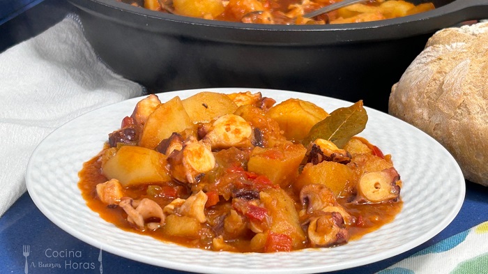 Patatas con pulpo