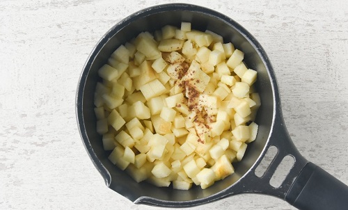 Puré de manzana con romero Puré de manzana con romero