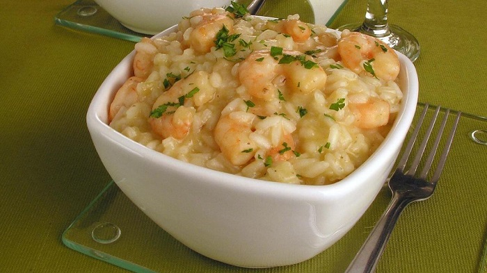 Risotto de gambas