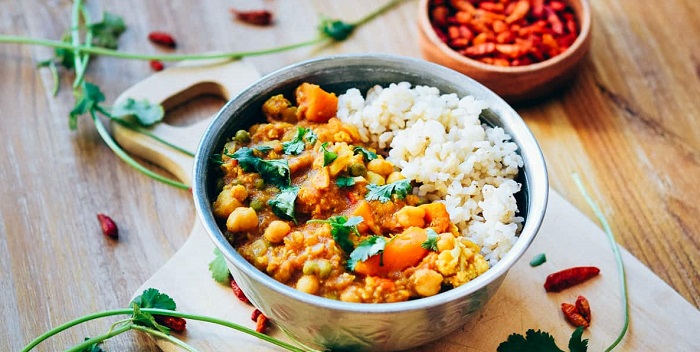 Curry de garbanzos