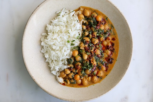 Curry de garbanzos Curry de garbanzos