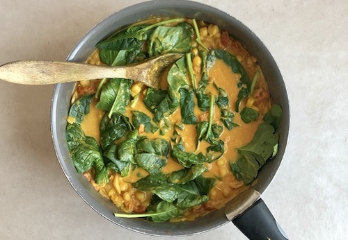 Curry de garbanzos Curry de garbanzos