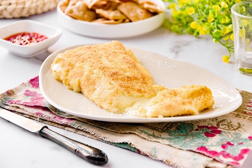 Queso Brie rebozado Queso Brie rebozado