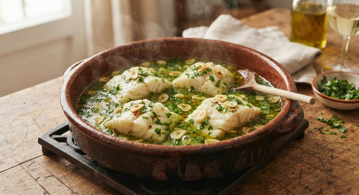 Bacalao con salsa verde