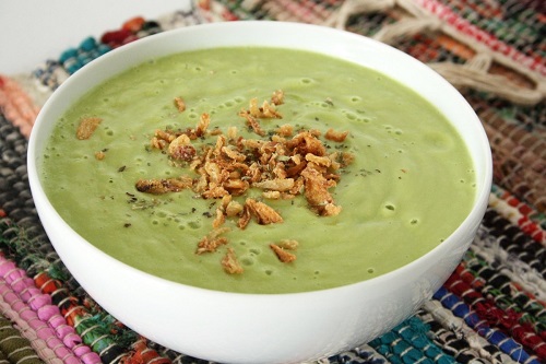 Crema fría de aguacate y calabacín Crema fría de aguacate y calabacín