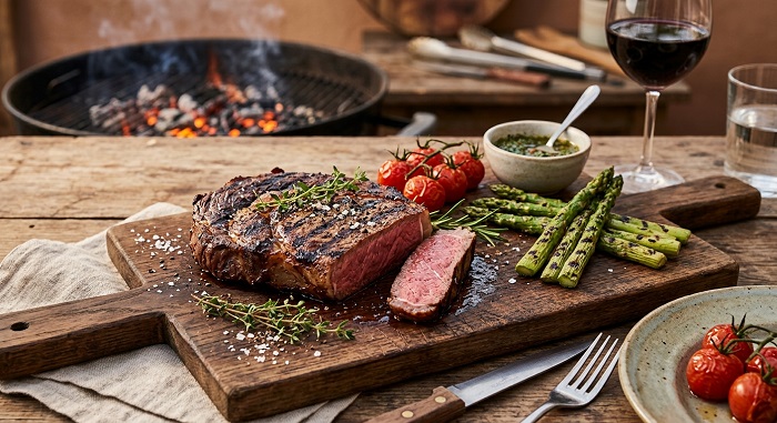 Entrecot de ternera a la parrilla