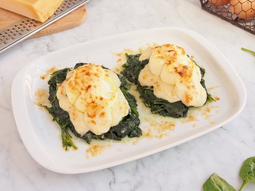 Huevos a la florentina Huevos a la florentina